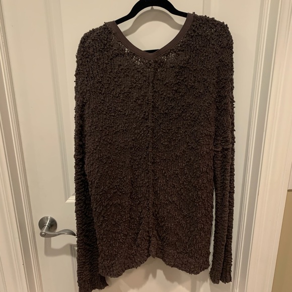 Free People Oversized Deep V Sweater - Picture 5 of 5
